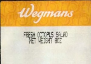 Wegmans Octopus Salad