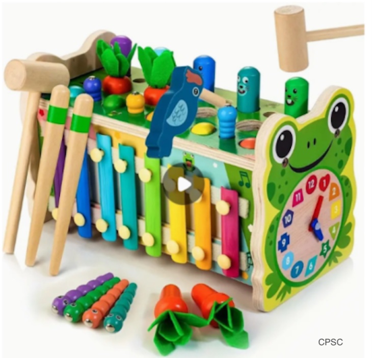 6-in-1 Pounding Games Recalled For Magnet Ingestion Hazard