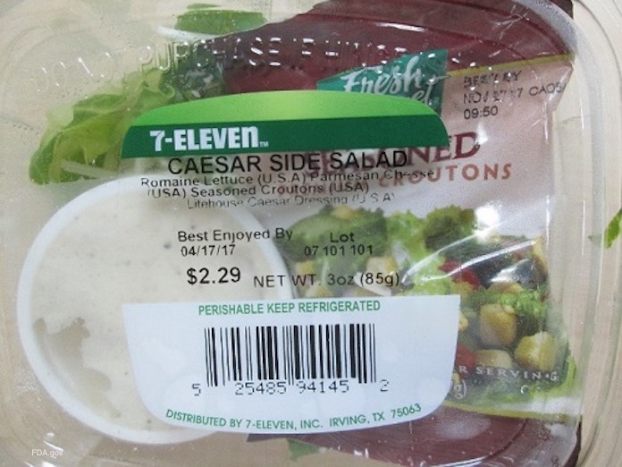 7-Eleven Caesar Salad Recall