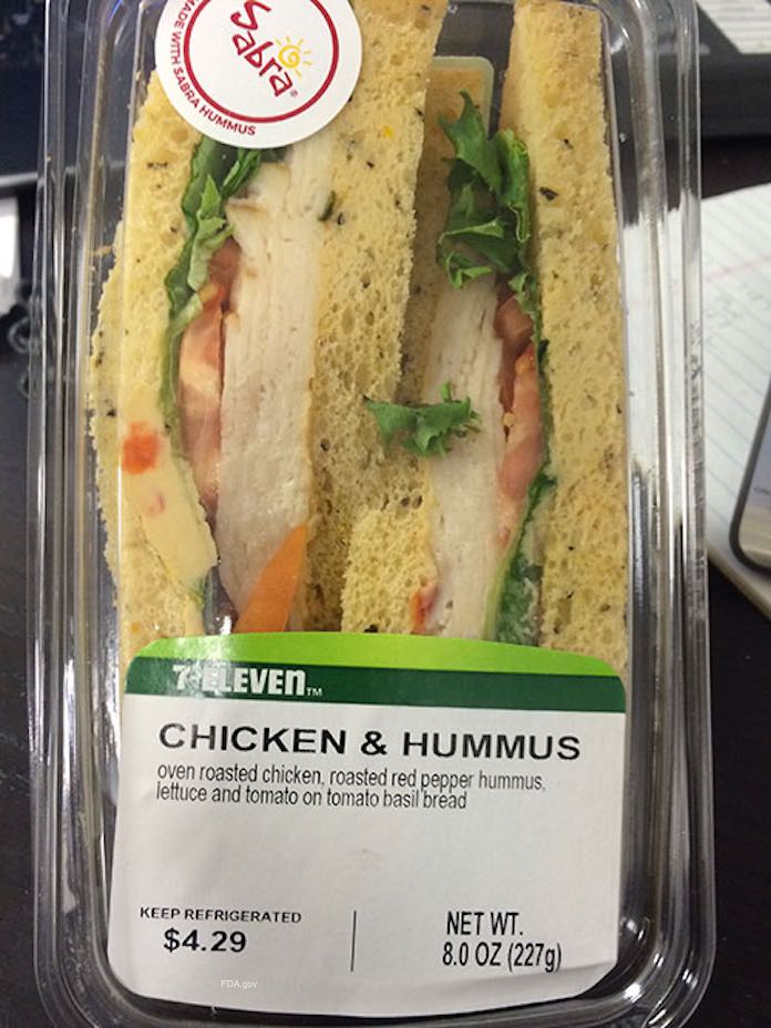 7-Eleven Chicken & Hummus Sandwich Recall