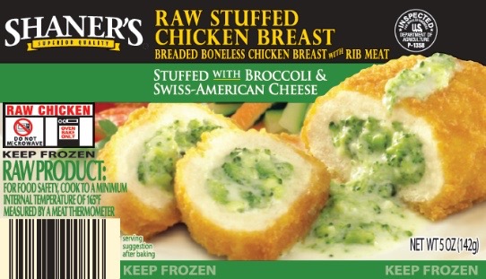 Recalled Stuffed Chicken Salmonella