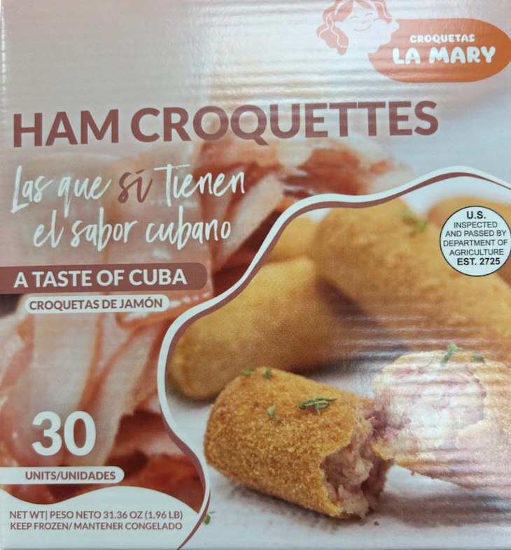 A Taste of Cuba Ham Croquettes Recalled For Soy and Sesame