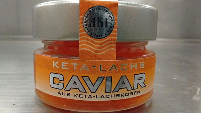 AKI Chum Salmon Caviar Botulism Recall