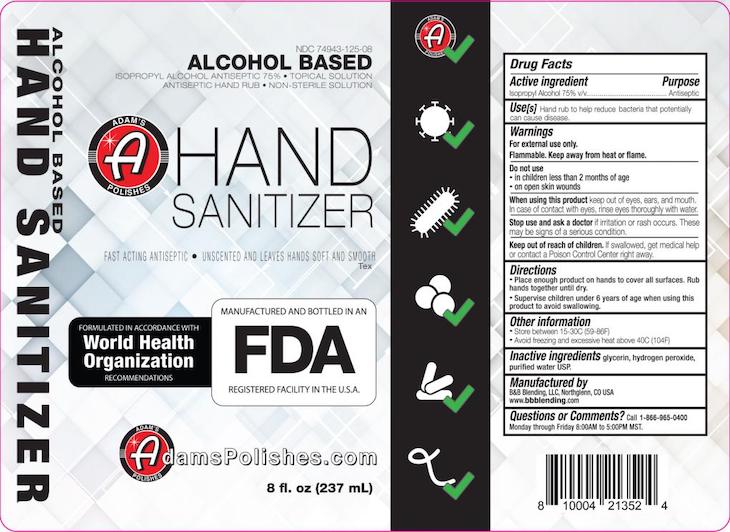 Adam's Polishes Hand Sanitizer Recalled For Undeclared Methanol