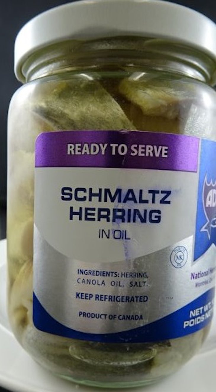 Adar Schmaltz Herring in Oil Recalled For Possible Listeria