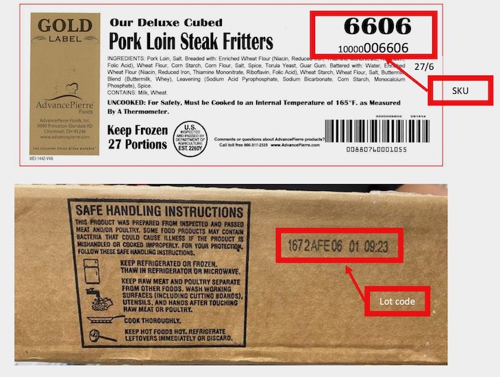 AdvancePierre Pork Fritters Recalled For Foreign Material 