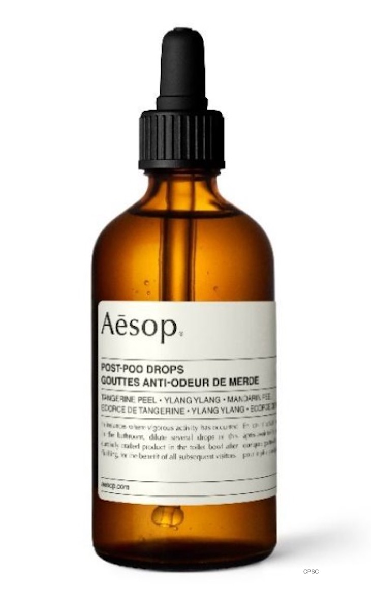 Aesop Bathroom Deodorizing Drops Recalled For Packaging