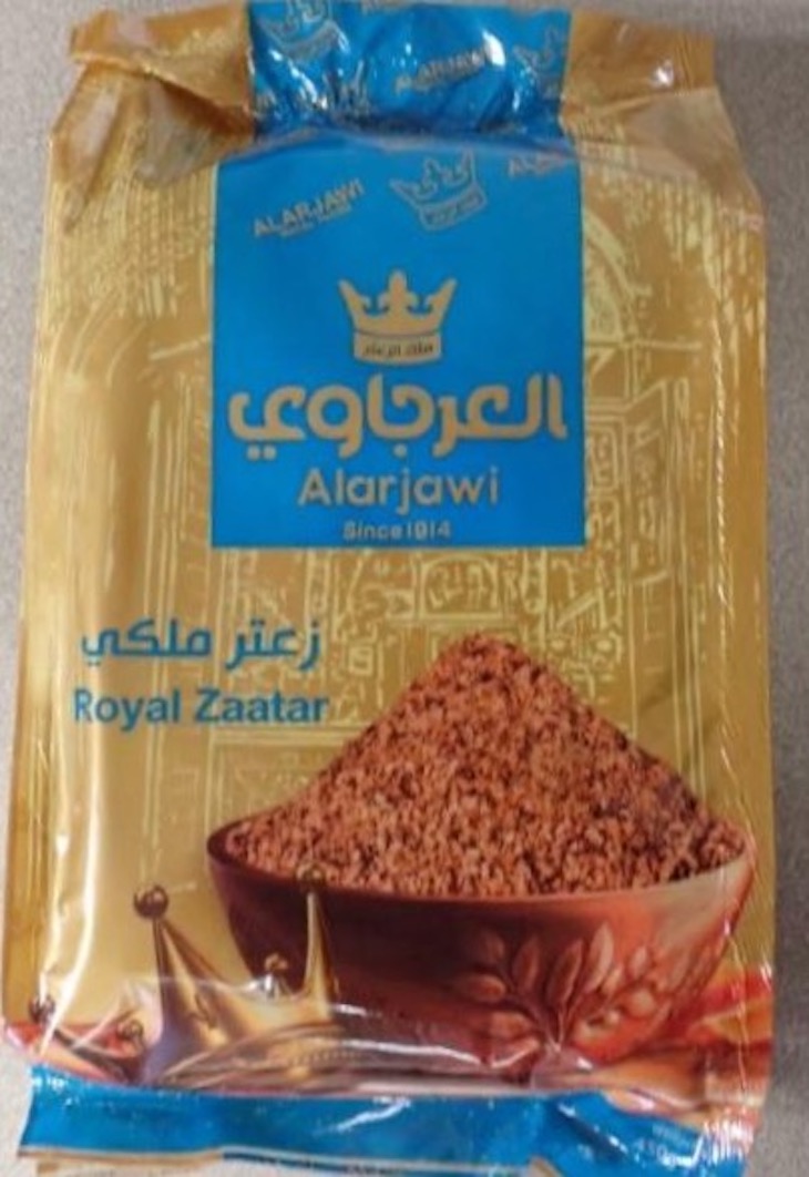 Alarjawi Royal Zaatar Recalled in Canada For Possible Salmonella