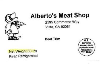 Albertos Meat Shop Recall