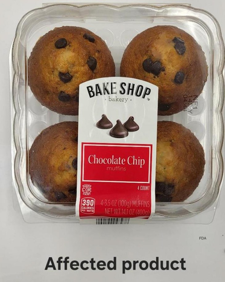 Aldi Chocolate Chip Muffins Recalled For Undeclared Walnuts
