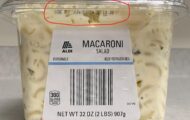 Aldi Deli Macaroni Salad Recalled For Undeclared Wheat