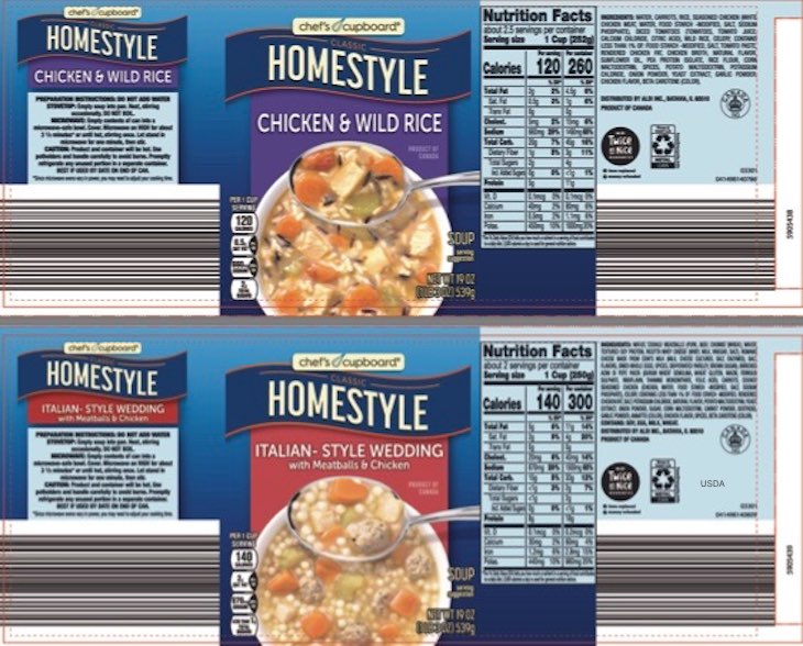 Aldi's Chef's Cupboard Soups Recalled For No Import Inspection