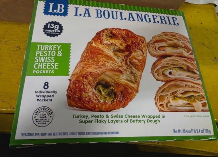 Alert For La Boulangerie Turkey Pesto Pockets For Misbranding