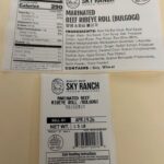 Alert For Quality Meat Sky Ranch Beef and Pork Items For Sesame