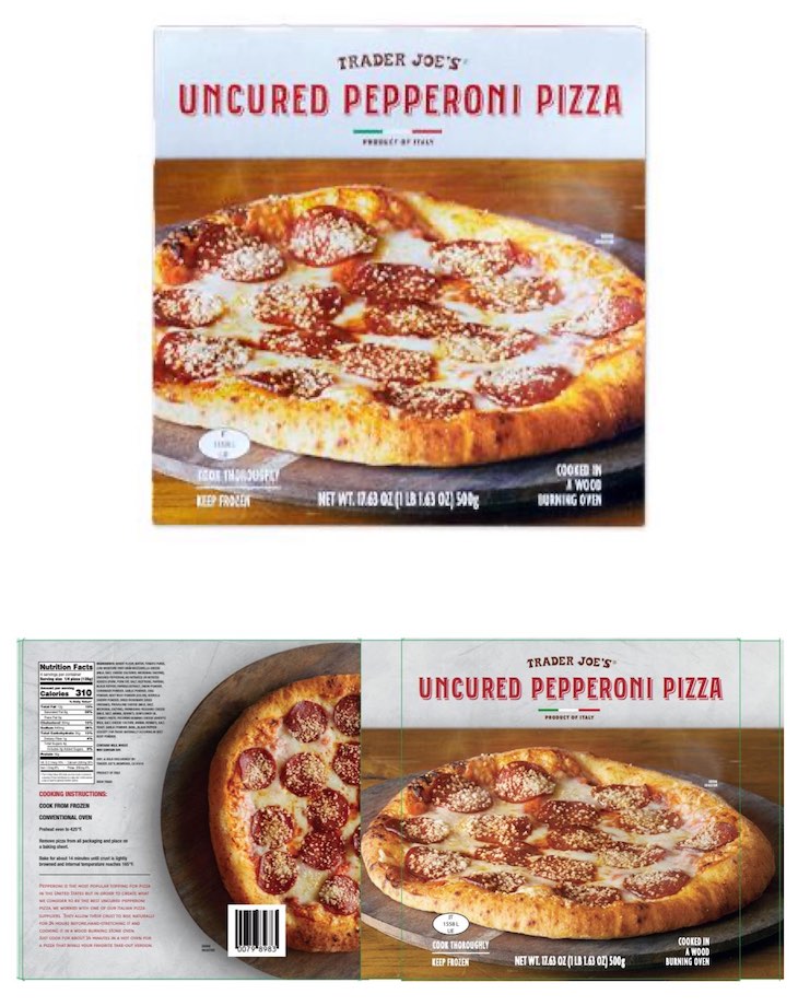 Alert For Trader Joe's Uncured Pepperoni Pizza For No Inspection