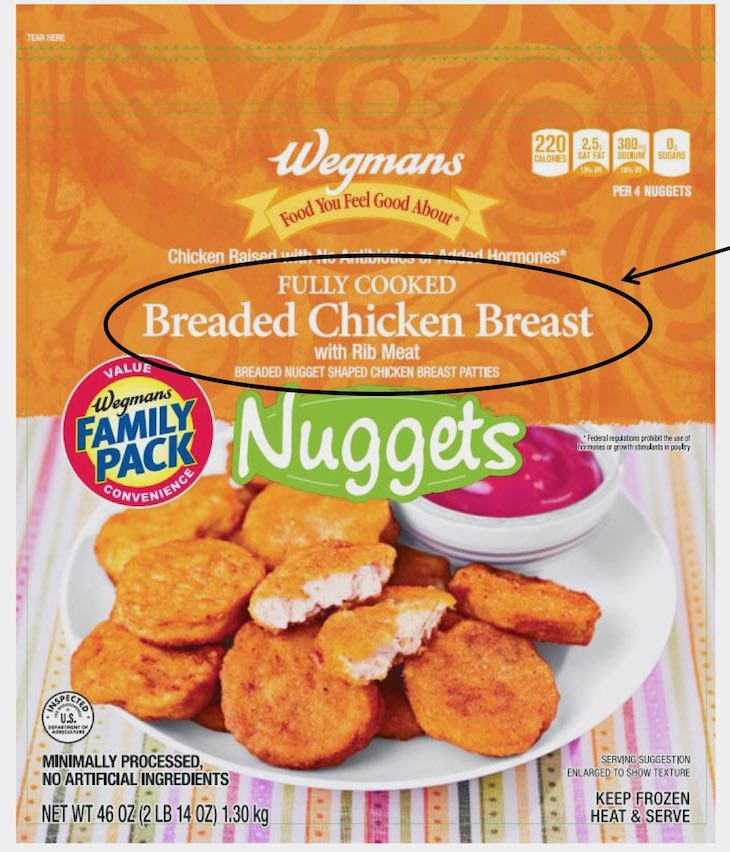 Alert For Wegmans Chicken Nuggets For Bone Fragments