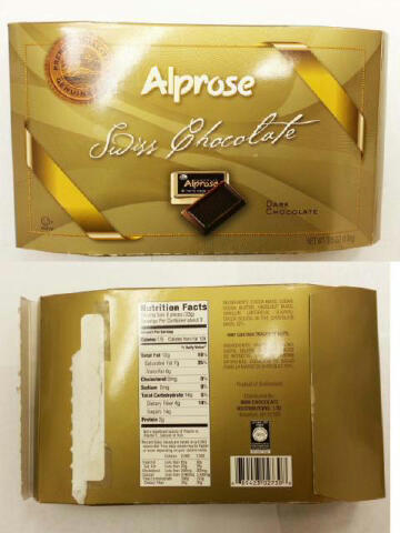 Alprose Swiss Chocolate Recall