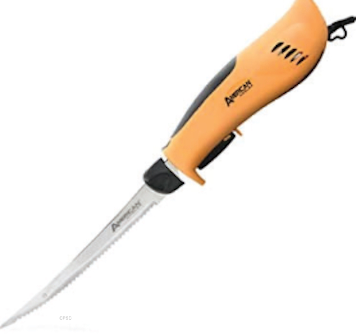 American Angler Electric Fillet Knives Recalled For Laceration Hazard