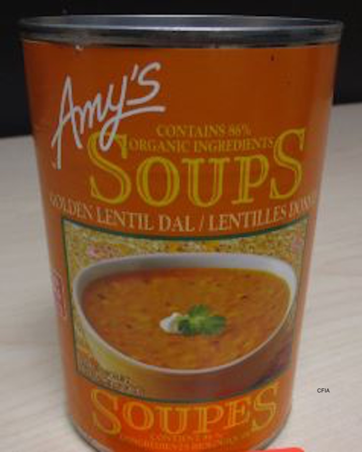 Amy's Golden Lentil Dal Soup Recalled For Undeclared Egg