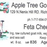 Apple Tree Goat Dairy Feta Cheese Recalled for Possible Listeria