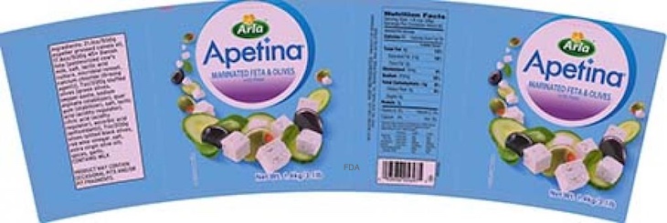 Arla Apetina Marinated Feta & Olives Recalled For Possible Botulism