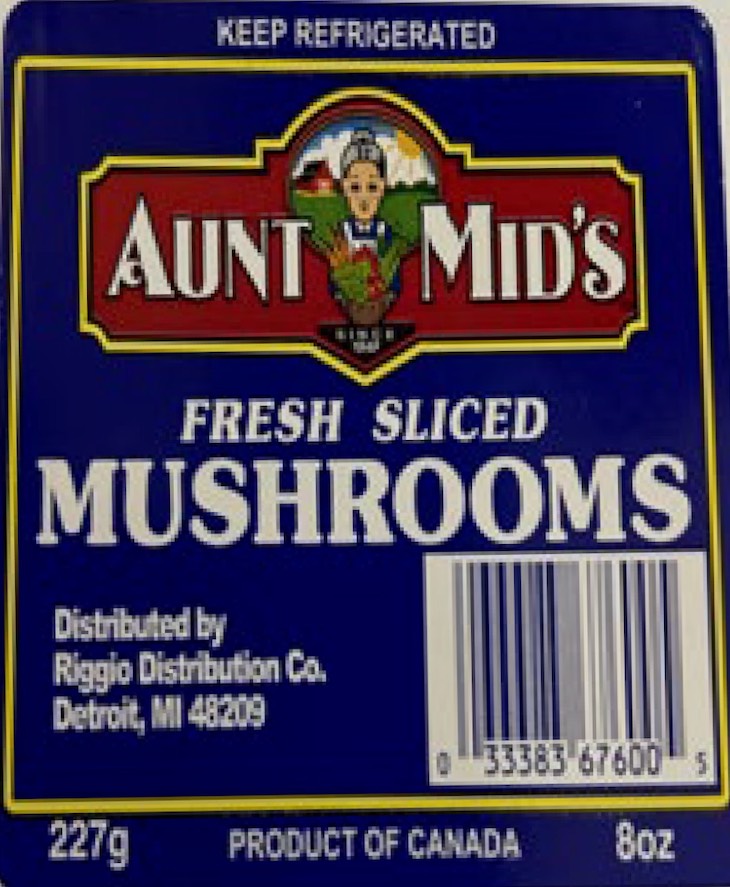 Aunt Mid's and Peeters Mushrooms Recalled For Possible Listeria