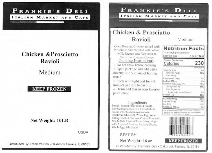 Avanza Pasta Beef and Poultry Products Recalled For Lack of Inspection
