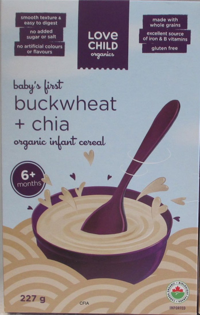 Baby's First Buckwheat + Chia Recall