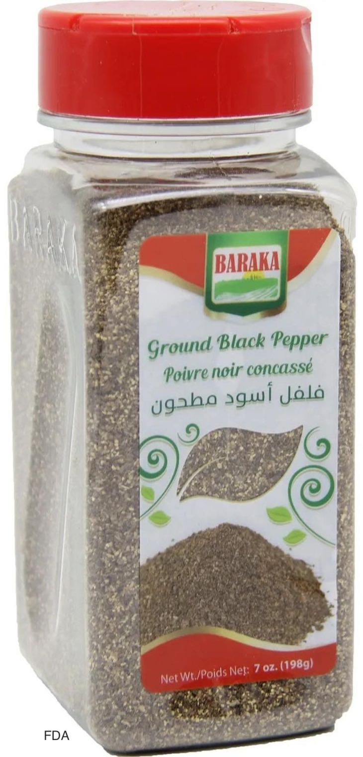 Baraka Ground Black Pepper Recalled For Salmonella