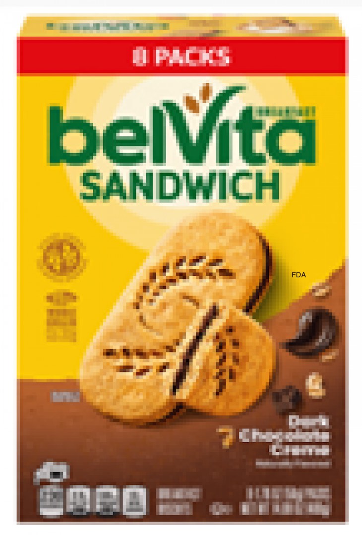 BelVita Breakfast Sandwiches Recalled For Undeclared Peanut