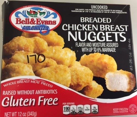 Bell & Evans Chicken Nuggets Recalled for Staphylococcal Bacteria