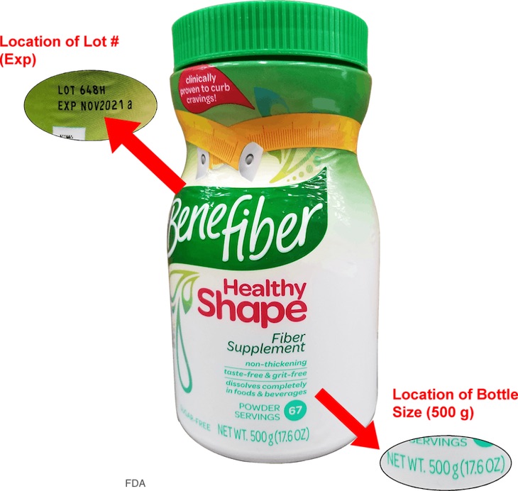 Some Benefiber Prebiotic Supplements Recalled For Foreign Material