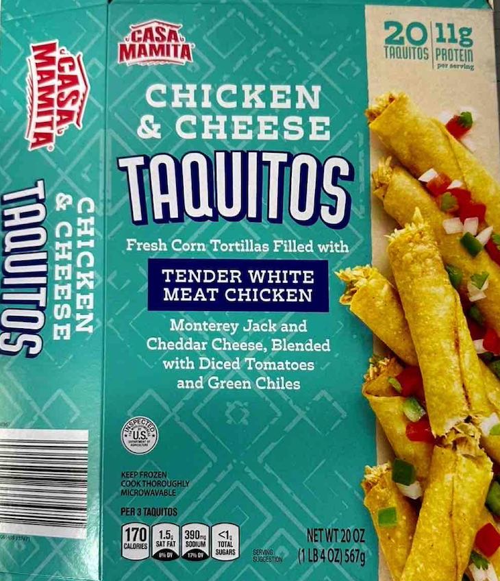 Bestway Chicken and Cheese Taquitos Recalled For Metal