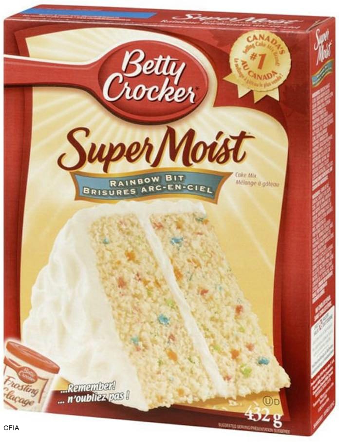 Betty Crocker Cake Mix Recall
