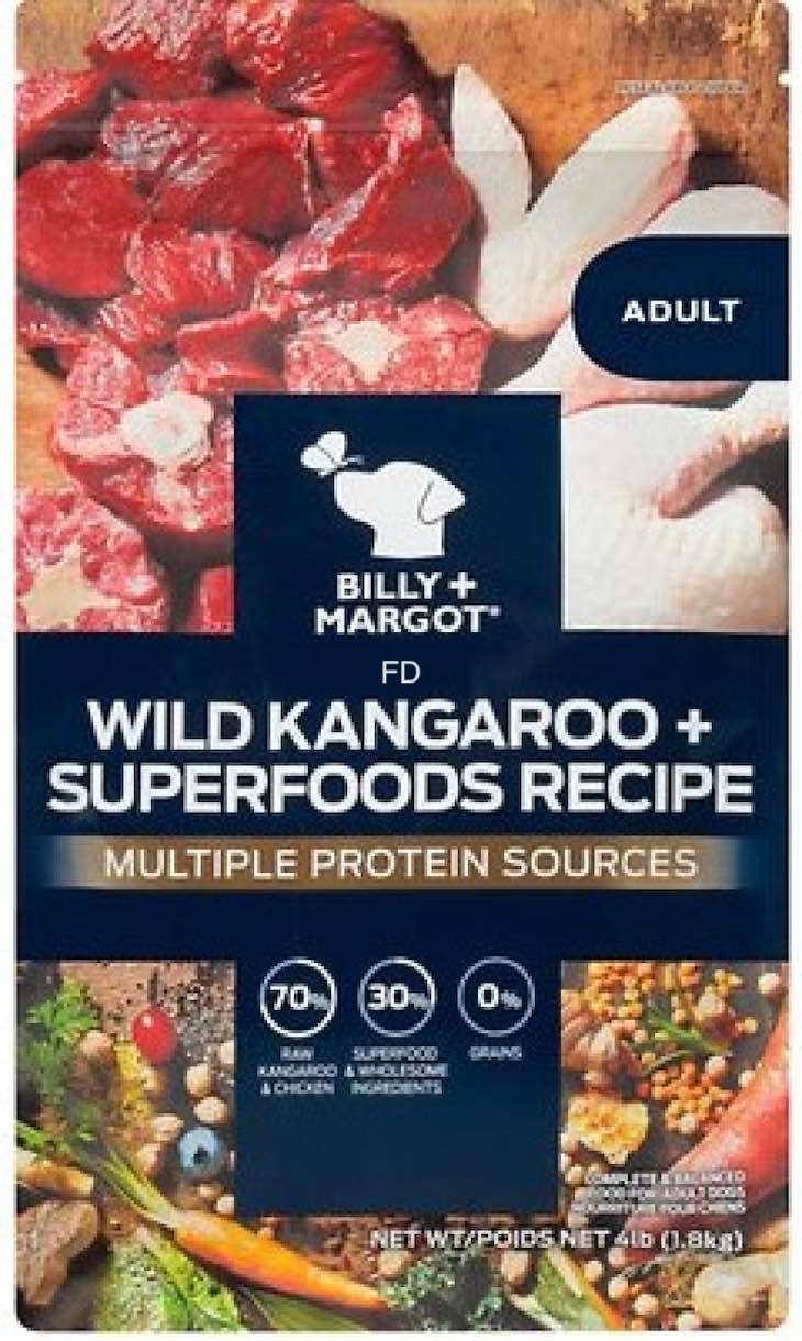 Billy+Margot Wild Kangaroo Dog Food Recalled For Possible Salmonella