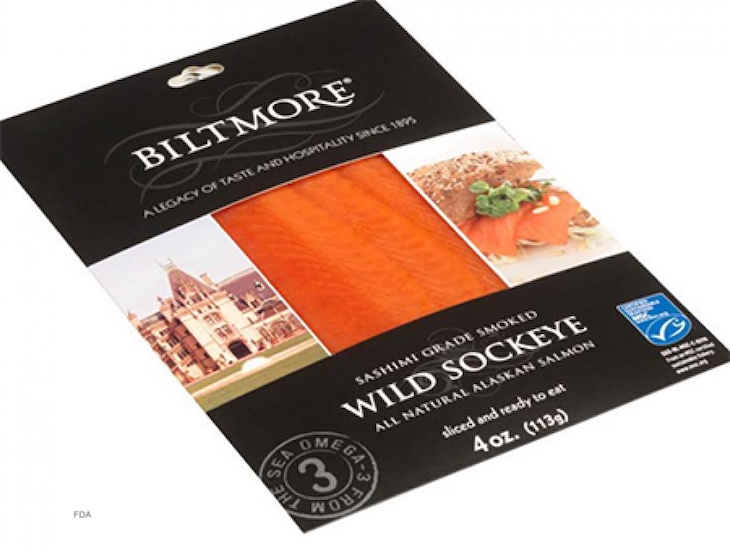 Biltmore Smoked Sockeye Salmon Recalled For Listeria