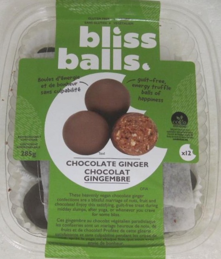 Bliss Balls Chocolate Ginger Candies Recalled For Undeclared Milk