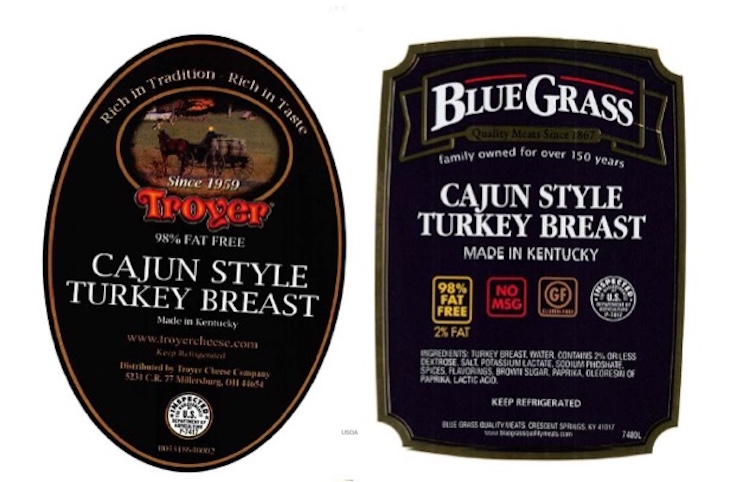 Blue Grass Turkey and Bacon Products Recalled For Undeclared Soy
