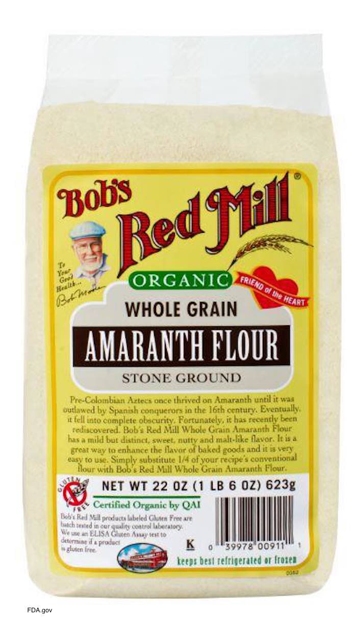 Bob's Red Mill Amaranth Flour Salmonella Recall