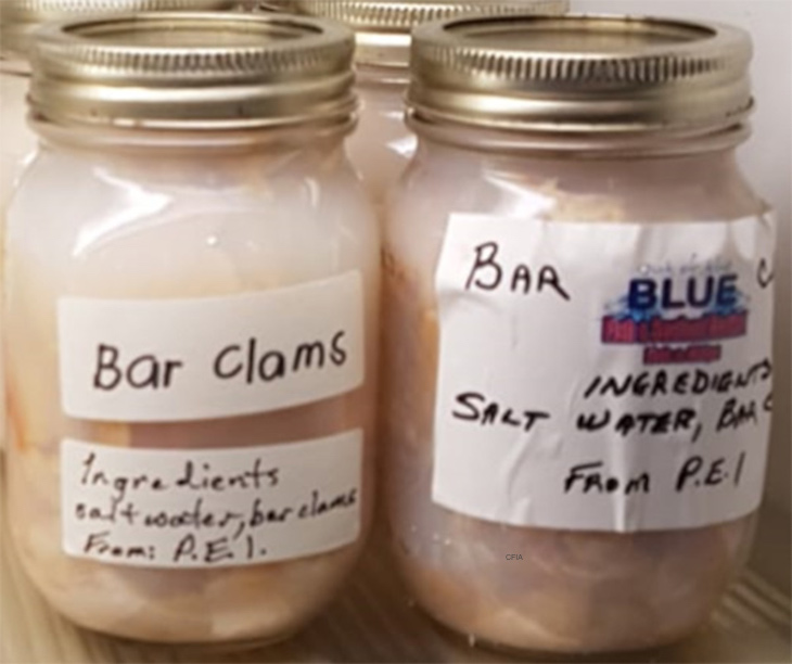 Bottled Bar Clams Clostridium Botulinum Recall