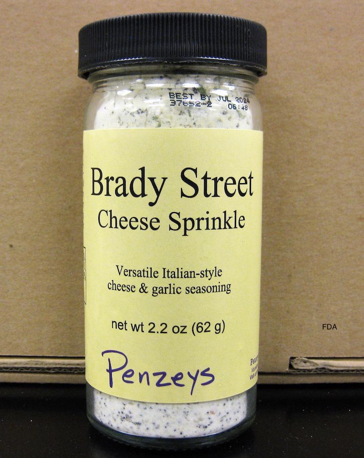 Brady Street Cheese Sprinkle Recalled For Sesame Seeds