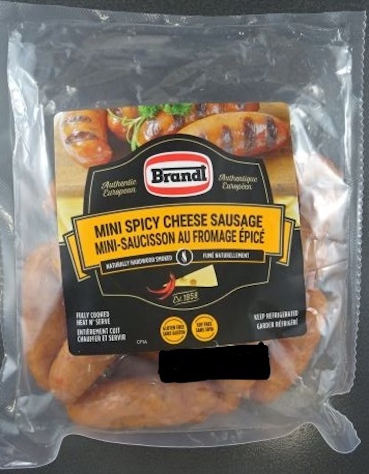Brandt Mini Spicy Cheese Sausage Recalled For Possible Listeria