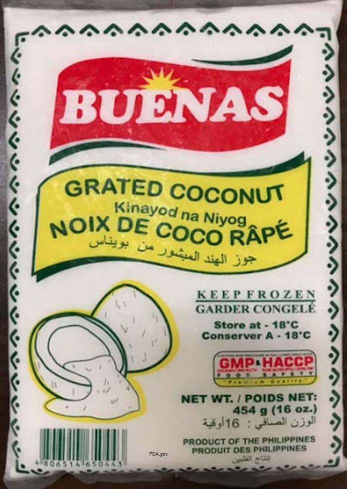 Buenas Coconut Salmonella Recall