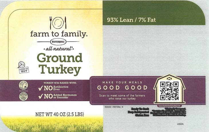 Butterball Ground Turkey Recalled For Foreign Material