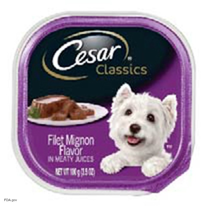 Cesar Classics Dog Food Recall