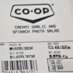 CO-OP Creamy Garlic and Spinach Salad Recalled For Listeria