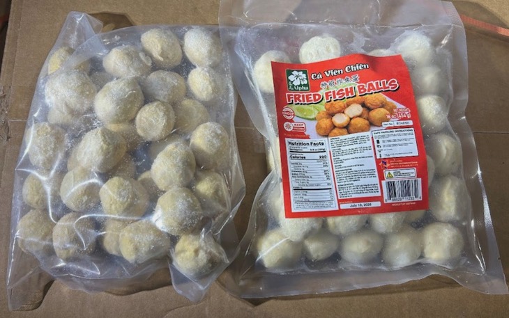 Cá Viên Trắng White Fish Balls Recalled For Ineligibility