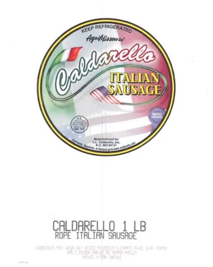 Caldarello Sausage Recall