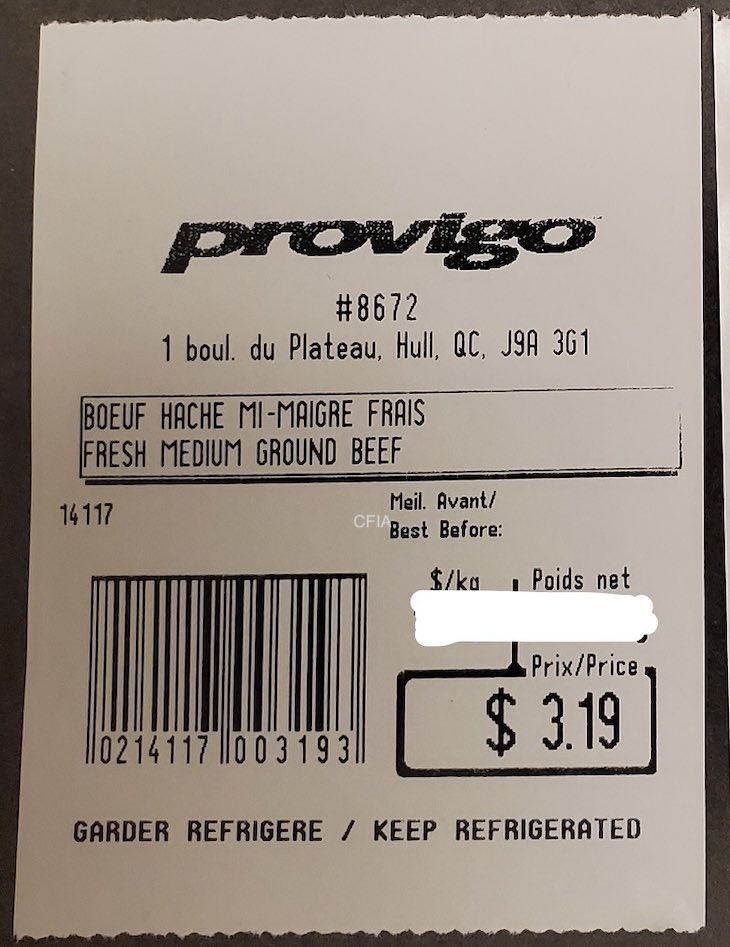 Canadian Ground Beef Recall For E. coli O157 Updated