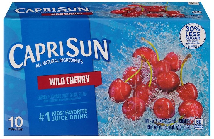 Capri Sun Wild Cherry Juice Drink Recalled For Cleaning Solution